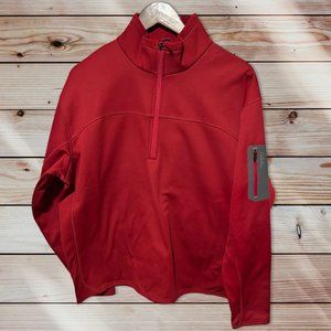 Cabela's Red Half Zip Pullover Size Large